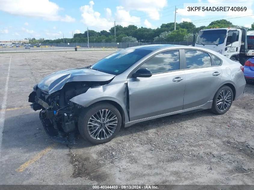 2024 Kia Forte Gt Line VIN: 3KPF54AD6RE740869 Lot: 40344403