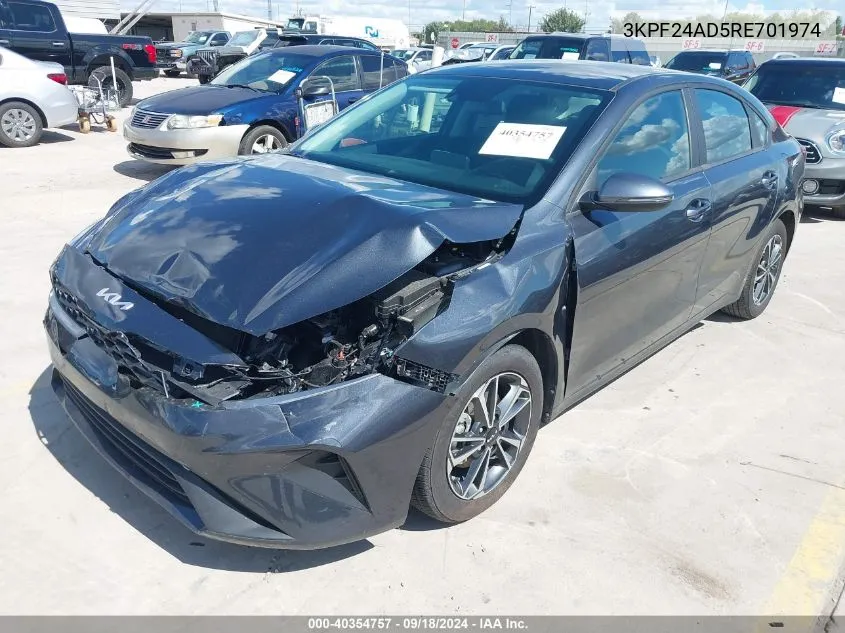 2024 Kia Forte Lxs VIN: 3KPF24AD5RE701974 Lot: 40354757