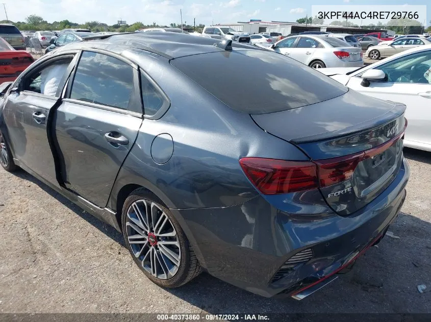 2024 Kia Forte Gt VIN: 3KPF44AC4RE729766 Lot: 40373860