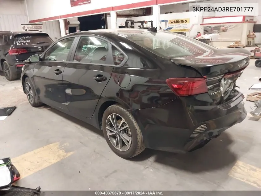 2024 Kia Forte Lxs VIN: 3KPF24AD3RE701777 Lot: 40375879