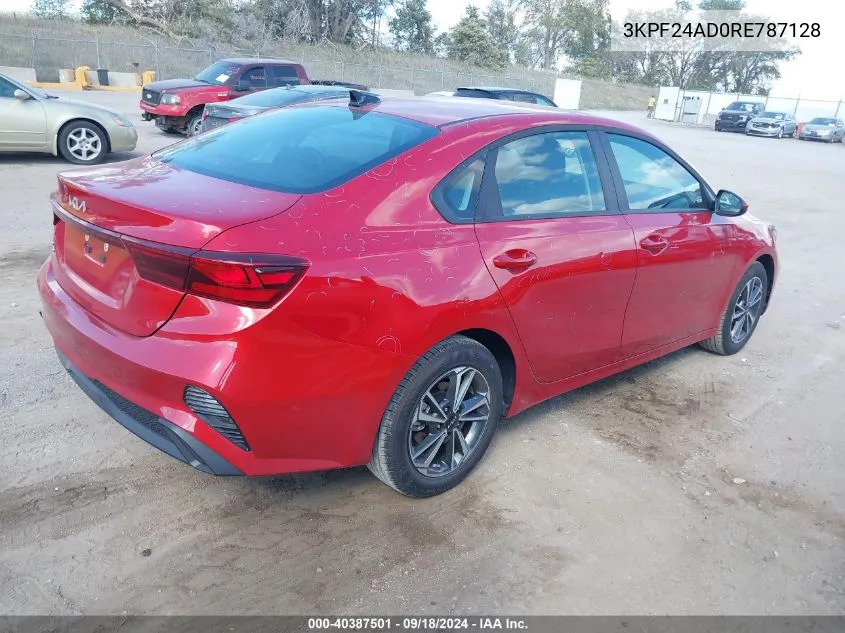 2024 Kia Forte Lxs VIN: 3KPF24AD0RE787128 Lot: 40387501