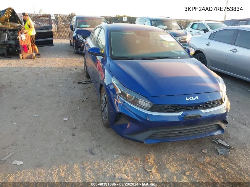 2024 Kia Forte Lxs VIN: 3KPF24AD7RE753834 Lot: 40391896