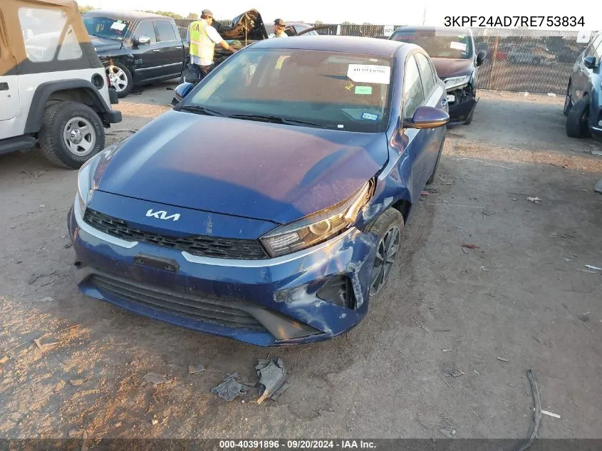 2024 Kia Forte Lxs VIN: 3KPF24AD7RE753834 Lot: 40391896