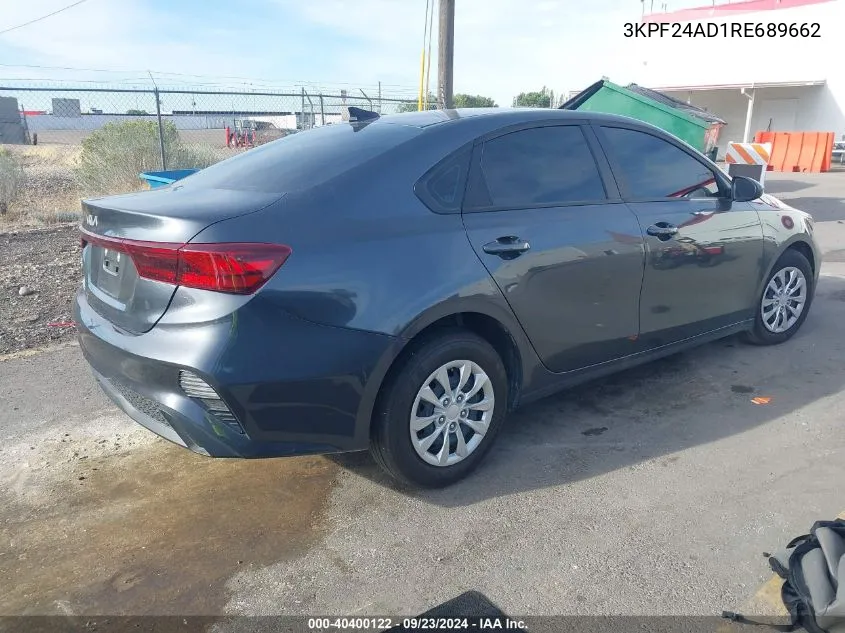 2024 Kia Forte Lx/Lxs VIN: 3KPF24AD1RE689662 Lot: 40400122