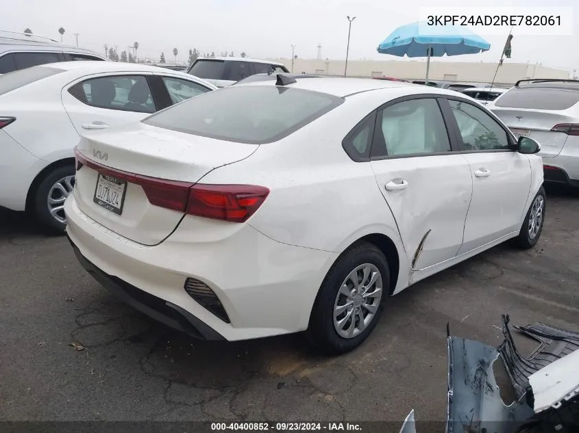 2024 Kia Forte Lx/Lxs VIN: 3KPF24AD2RE782061 Lot: 40400852