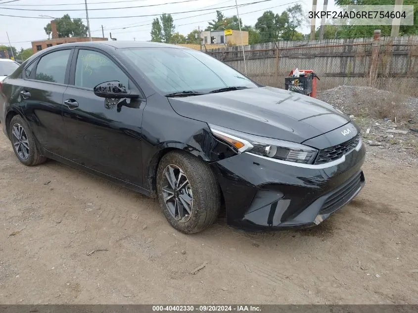 2024 Kia Forte Lxs VIN: 3KPF24AD6RE754604 Lot: 40402330