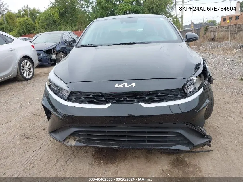 2024 Kia Forte Lxs VIN: 3KPF24AD6RE754604 Lot: 40402330