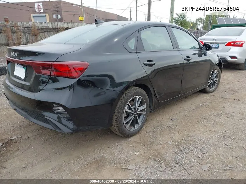 2024 Kia Forte Lxs VIN: 3KPF24AD6RE754604 Lot: 40402330