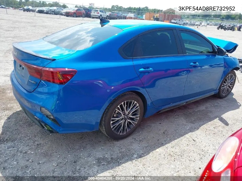 2024 Kia Forte Gt-Line VIN: 3KPF54AD8RE732952 Lot: 40404205