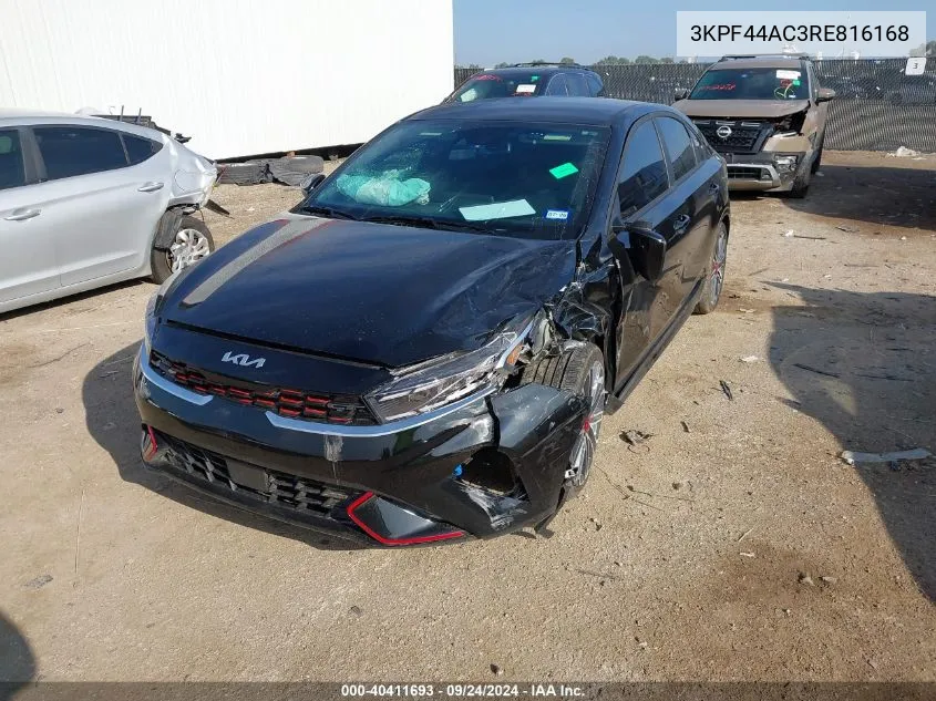 2024 Kia Forte Gt VIN: 3KPF44AC3RE816168 Lot: 40411693