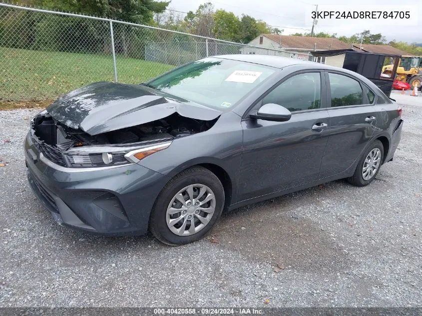 2024 Kia Forte Lx VIN: 3KPF24AD8RE784705 Lot: 40420558