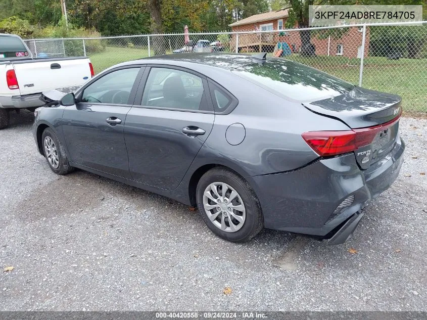 2024 Kia Forte Lx VIN: 3KPF24AD8RE784705 Lot: 40420558