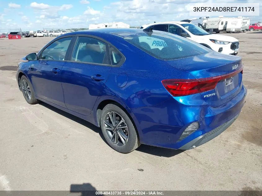 2024 Kia Forte Lxs VIN: 3KPF24AD8RE741174 Lot: 40433735