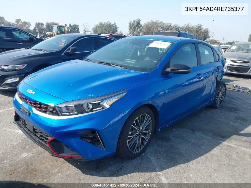 2024 Kia Forte Gt-Line VIN: 3KPF54AD4RE735377 Lot: 40451422