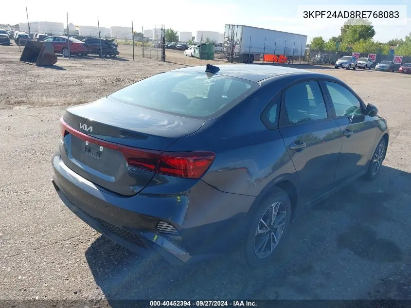 2024 Kia Forte Lxs VIN: 3KPF24AD8RE768083 Lot: 40452394