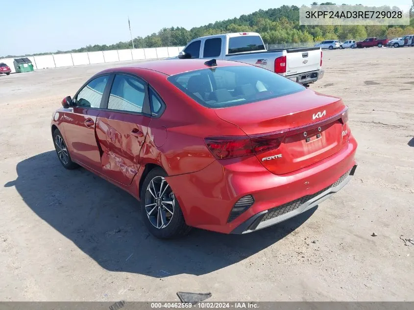 2024 Kia Forte Lxs VIN: 3KPF24AD3RE729028 Lot: 40462569