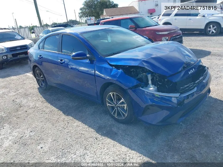 3KPF24AD4RE751815 2024 Kia Forte Lxs