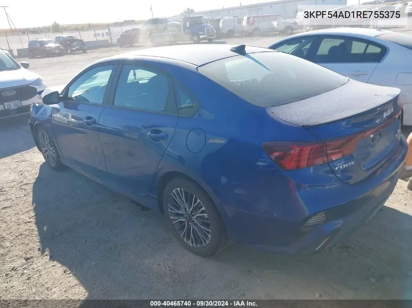 2024 Kia Forte Gt Line VIN: 3KPF54AD1RE755375 Lot: 40465740