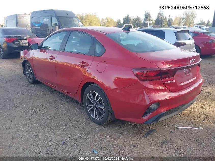 2024 Kia Forte Lxs VIN: 3KPF24AD5RE712568 Lot: 40477372