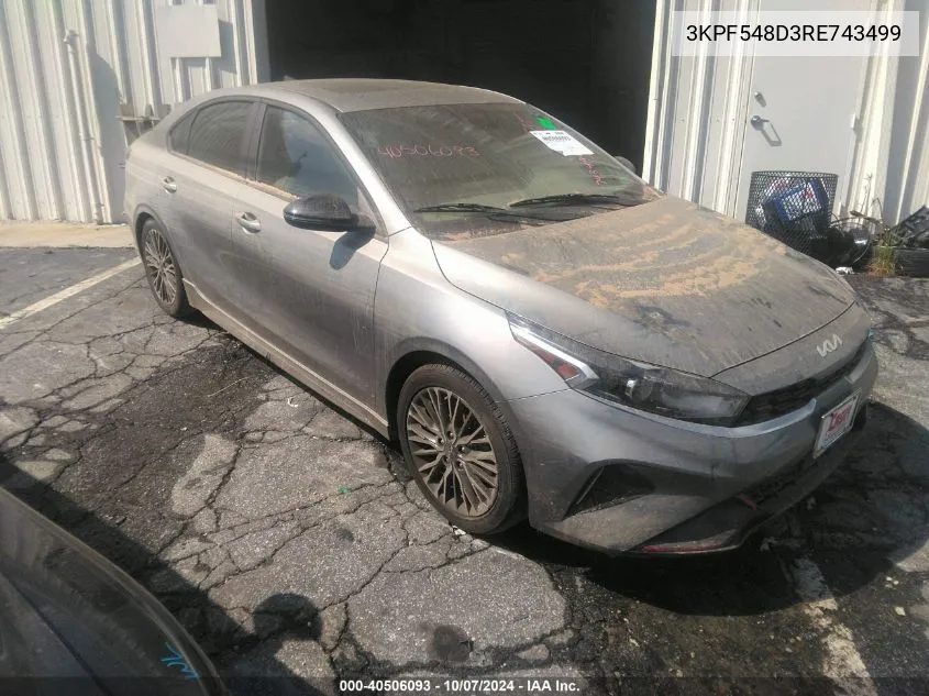 2024 Kia Forte Gt Line VIN: 3KPF548D3RE743499 Lot: 40506093