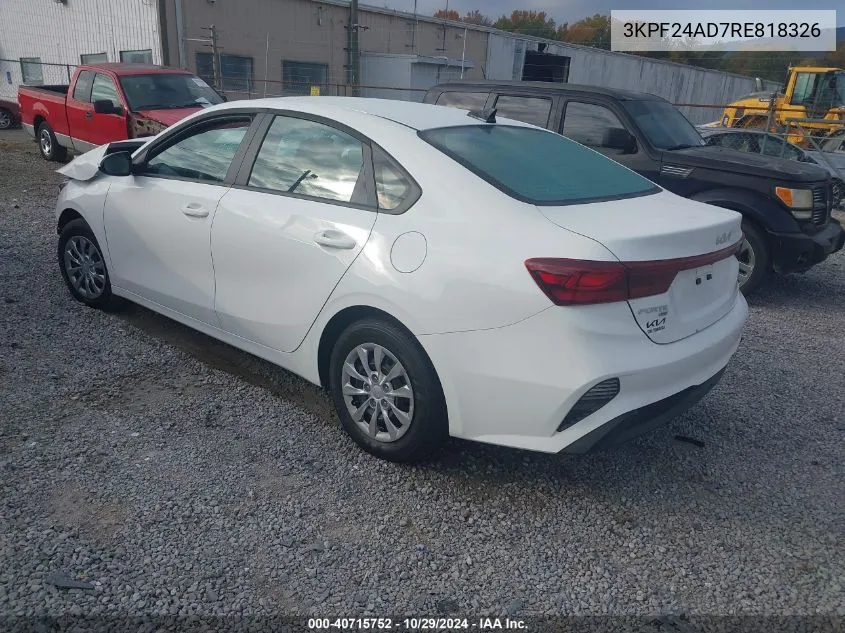 3KPF24AD7RE818326 2024 Kia Forte Lx