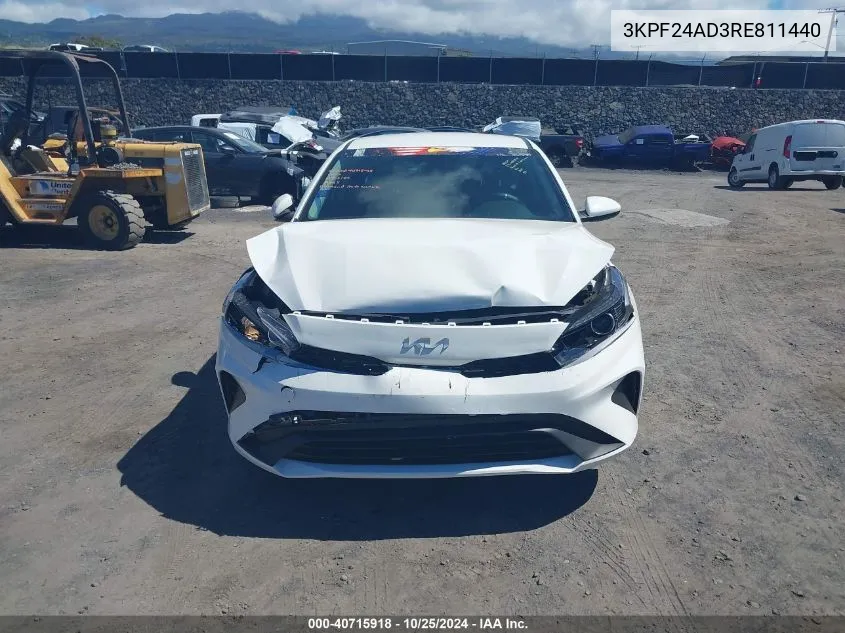 2024 Kia Forte Lx VIN: 3KPF24AD3RE811440 Lot: 40715918