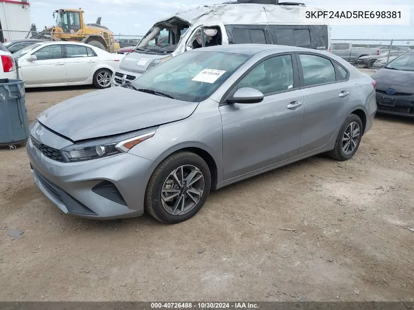 2024 Kia Forte Lxs VIN: 3KPF24AD5RE698381 Lot: 40726488