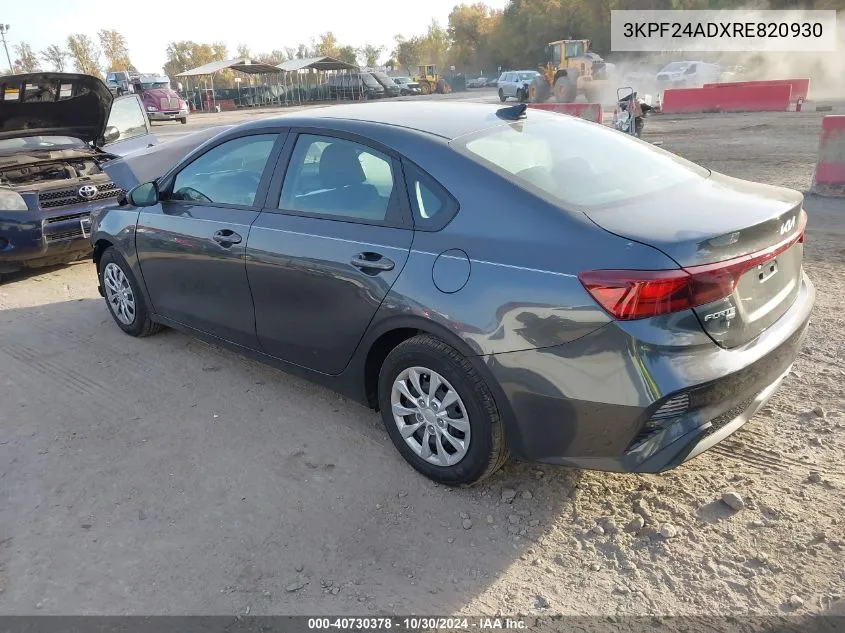 3KPF24ADXRE820930 2024 Kia Forte Lx