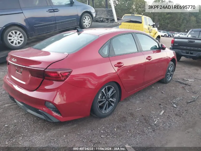 2024 Kia Forte Lxs VIN: 3KPF24AD1RE695770 Lot: 40734233