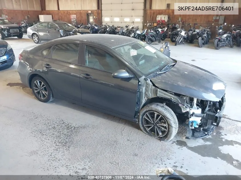 2024 Kia Forte Lxs VIN: 3KPF24AD5RE706401 Lot: 40737906