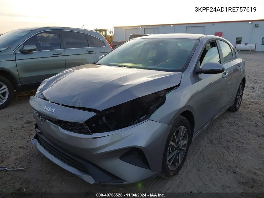 2024 Kia Forte Lxs VIN: 3KPF24AD1RE757619 Lot: 40755525