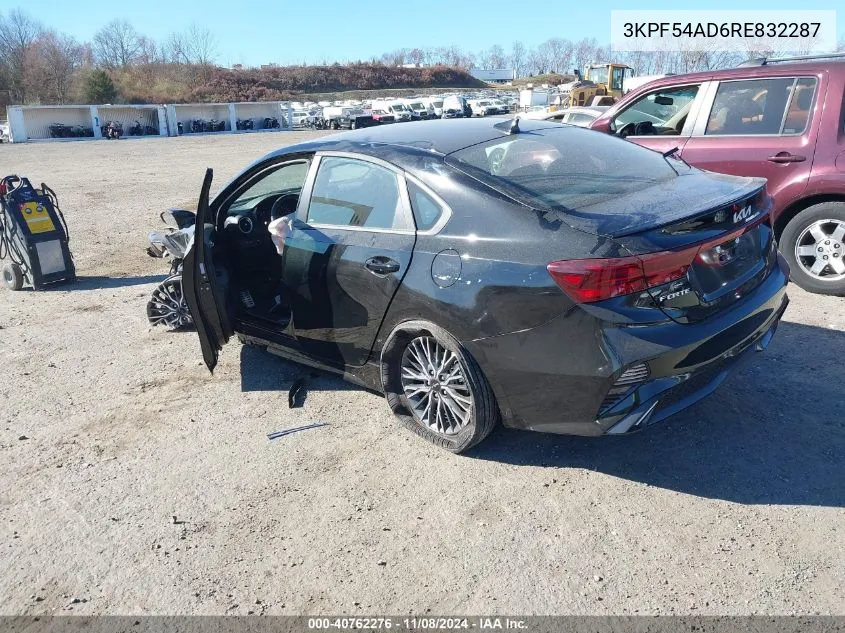 2024 Kia Forte Gt-Line VIN: 3KPF54AD6RE832287 Lot: 40762276