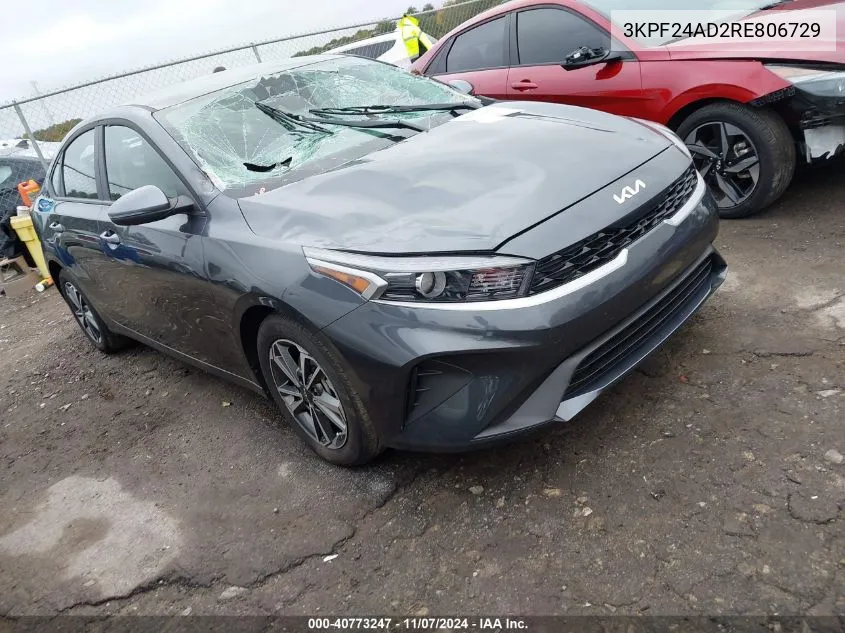 2024 Kia Forte Lxs VIN: 3KPF24AD2RE806729 Lot: 40773247