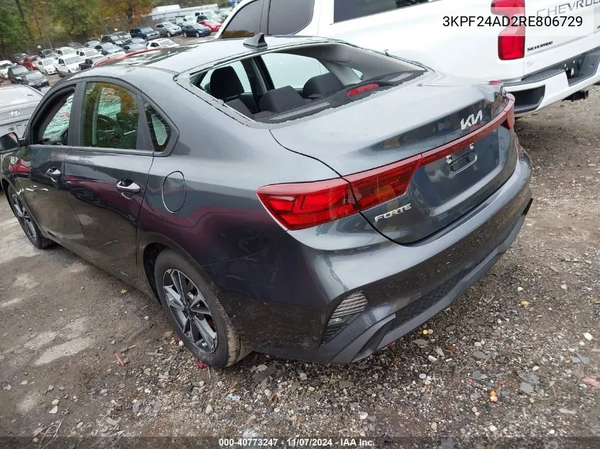 2024 Kia Forte Lxs VIN: 3KPF24AD2RE806729 Lot: 40773247