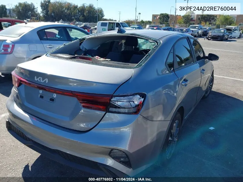 2024 Kia Forte Lxs VIN: 3KPF24AD2RE760044 Lot: 40776802