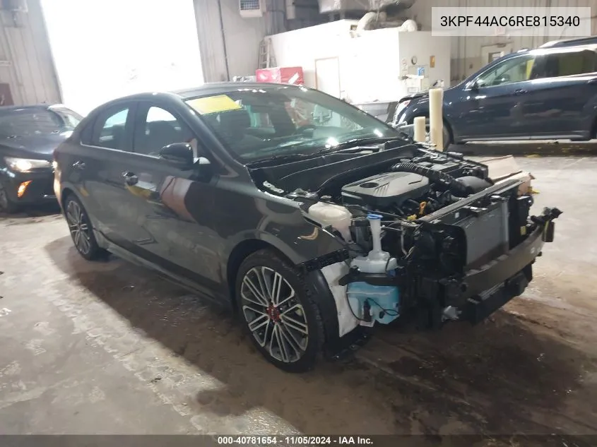 2024 Kia Forte Gt VIN: 3KPF44AC6RE815340 Lot: 40781654