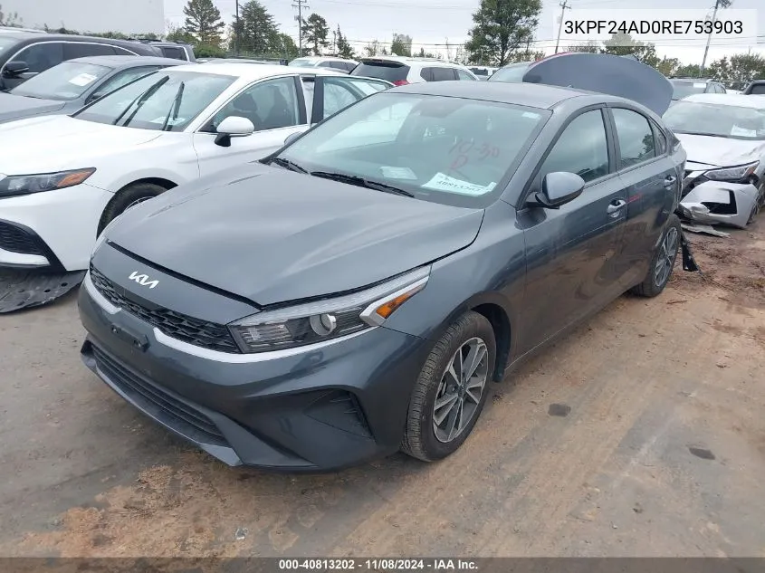 2024 Kia Forte Lxs VIN: 3KPF24AD0RE753903 Lot: 40813202