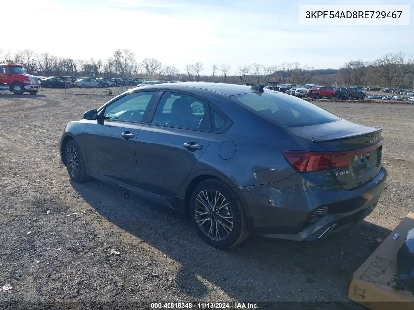 2024 Kia Forte Gt-Line VIN: 3KPF54AD8RE729467 Lot: 40818348