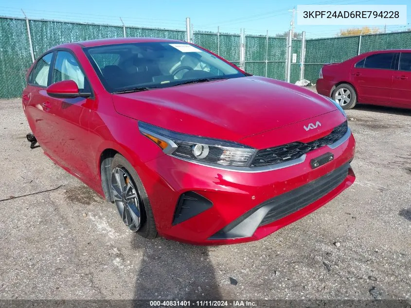 2024 Kia Forte Lxs VIN: 3KPF24AD6RE794228 Lot: 40831401