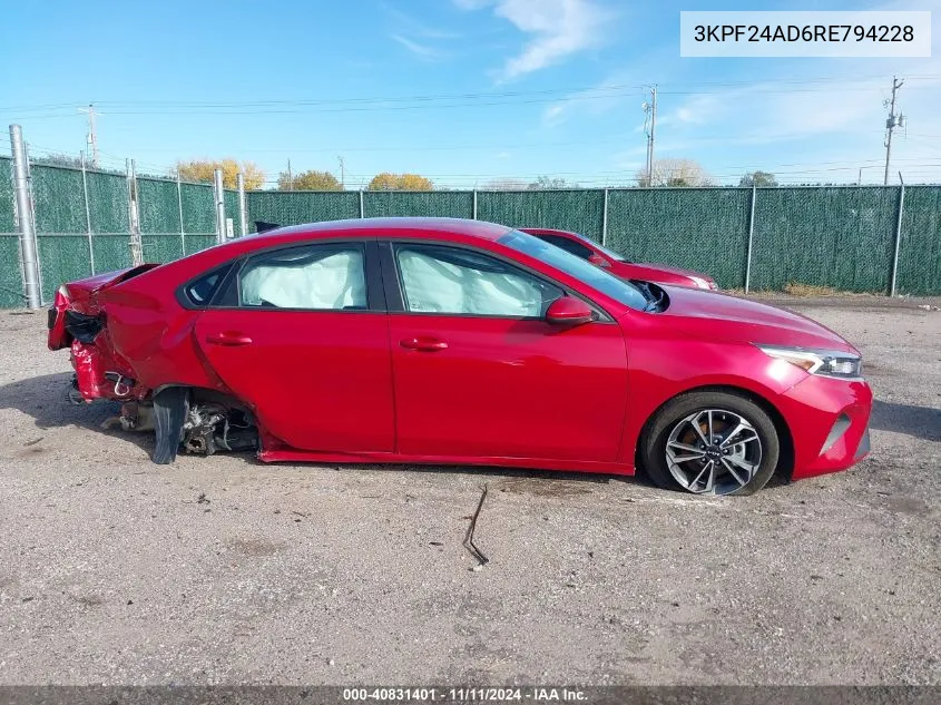 2024 Kia Forte Lxs VIN: 3KPF24AD6RE794228 Lot: 40831401