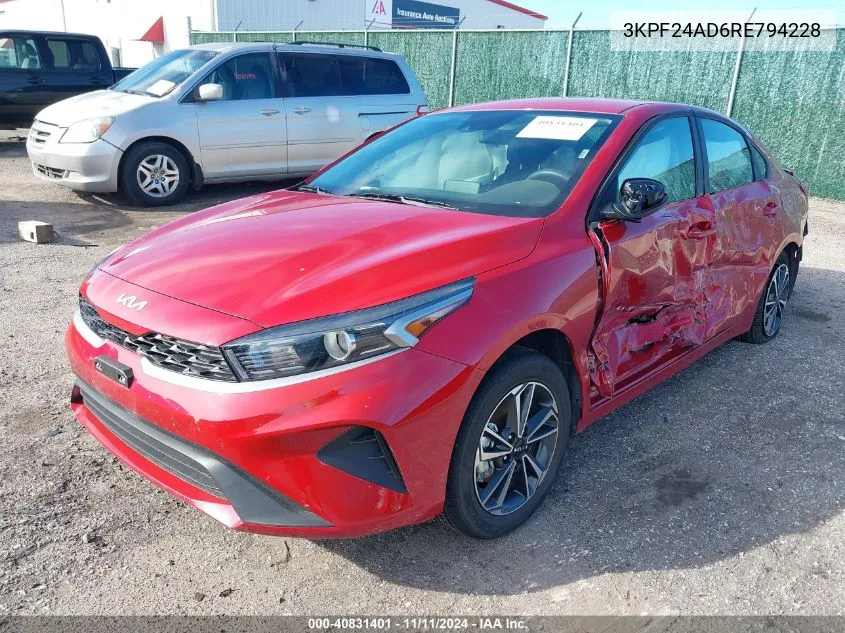 2024 Kia Forte Lxs VIN: 3KPF24AD6RE794228 Lot: 40831401