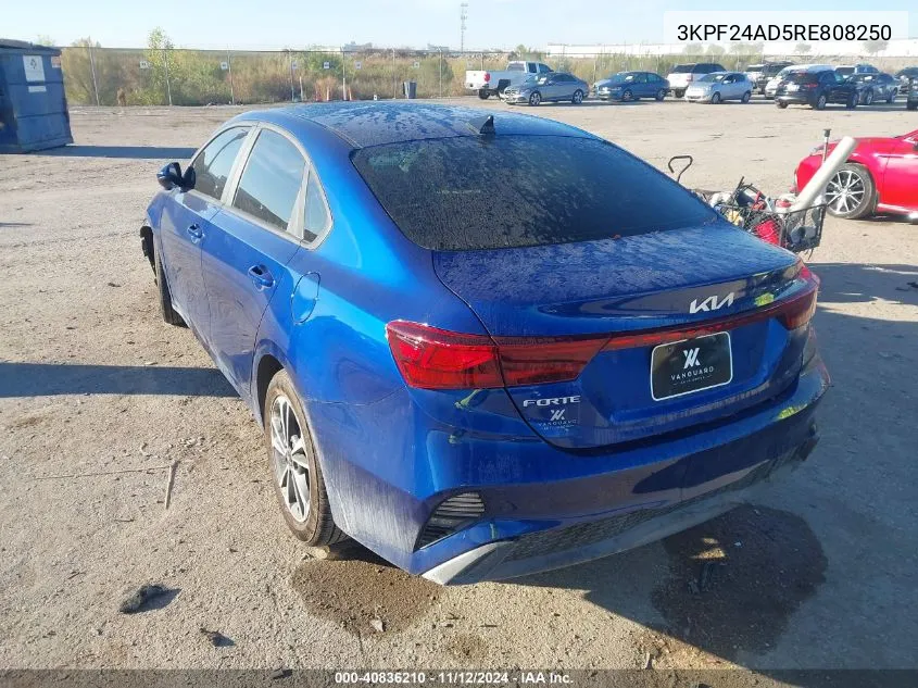 2024 Kia Forte Lxs VIN: 3KPF24AD5RE808250 Lot: 40836210