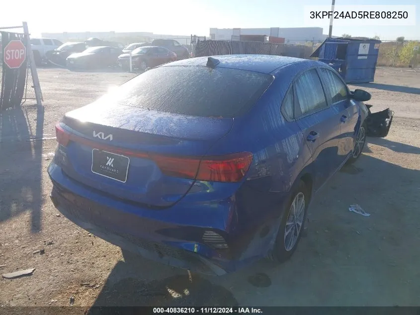 2024 Kia Forte Lxs VIN: 3KPF24AD5RE808250 Lot: 40836210