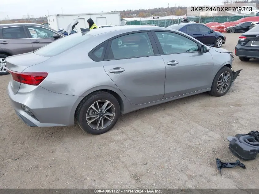 2024 Kia Forte Lxs VIN: 3KPF24ADXRE709343 Lot: 40851127