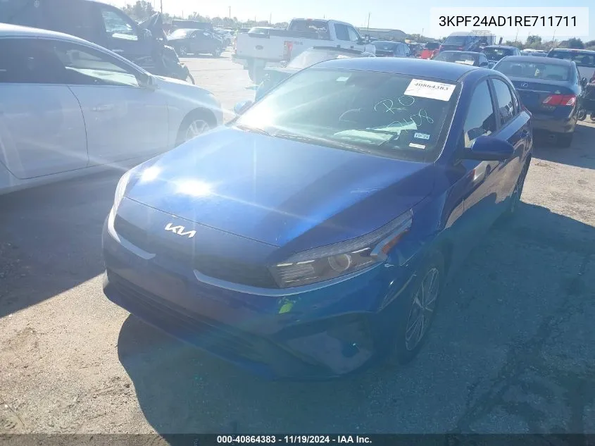 2024 Kia Forte Lxs VIN: 3KPF24AD1RE711711 Lot: 40864383