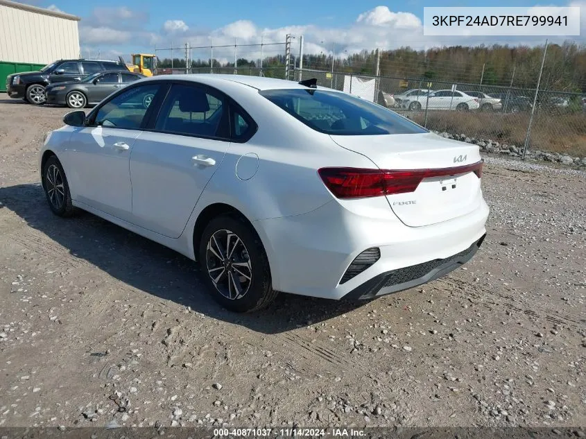 2024 Kia Forte Lxs VIN: 3KPF24AD7RE799941 Lot: 40871037