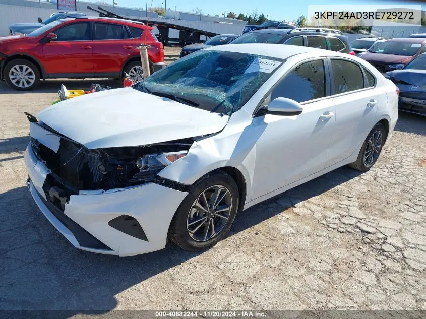 2024 Kia Forte Lxs VIN: 3KPF24AD3RE729272 Lot: 40882244