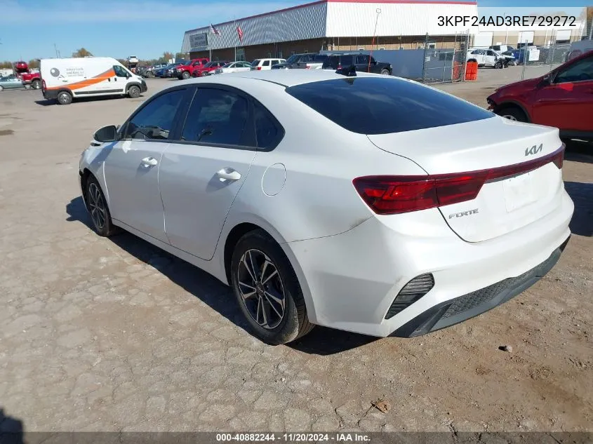 2024 Kia Forte Lxs VIN: 3KPF24AD3RE729272 Lot: 40882244