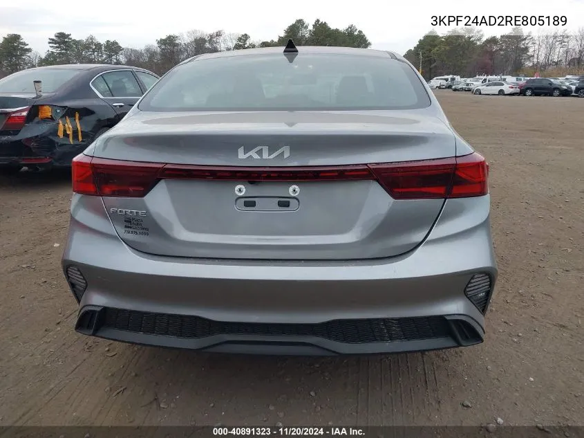 2024 Kia Forte Lxs VIN: 3KPF24AD2RE805189 Lot: 40891323