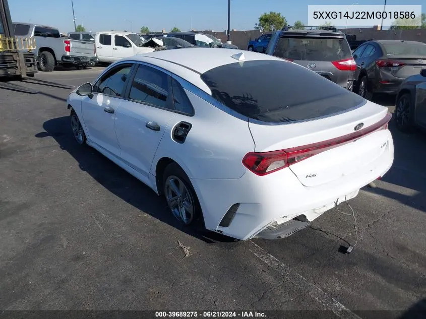 2021 Kia K5 Lxs VIN: 5XXG14J22MG018586 Lot: 39689275